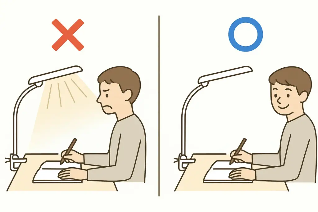 勉強中に目が疲れるイメージ