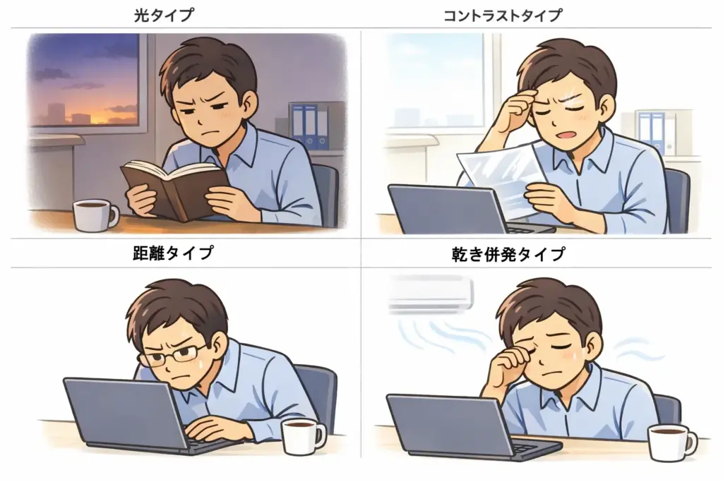 老眼対策｜40代・50代の見えづらさ・疲れ目を軽減する環境調整と